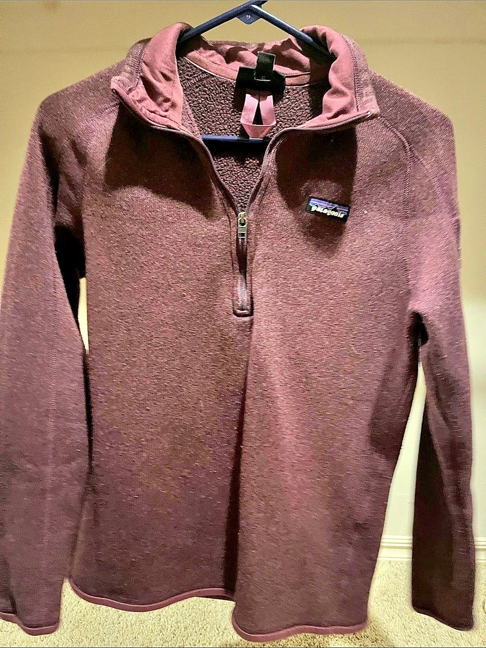 Patagonia Women's Better Sweater 1/4-Zip Purple Fleece